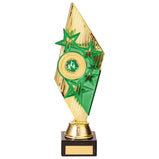 Pizzazz Plastic Trophy Gold & Green -TR20524