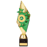 Pizzazz Plastic Trophy Gold & Green -TR20524