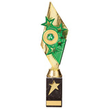 Pizzazz Plastic Trophy Gold & Green -TR20524