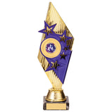 Pizzazz Plastic Trophy Gold & Purple -TR20525