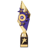 Pizzazz Plastic Trophy Gold & Purple -TR20525