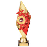 Pizzazz Plastic Trophy Gold & Red -TR20527