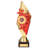 Pizzazz Plastic Trophy Gold & Red -TR20527