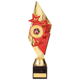 Pizzazz Plastic Trophy Gold & Red -TR20527