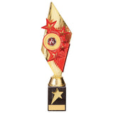 Pizzazz Plastic Trophy Gold & Red -TR20527