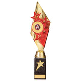 Pizzazz Plastic Trophy Gold & Red -TR20527