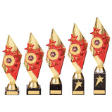 Pizzazz Plastic Trophy Gold & Red -TR20527