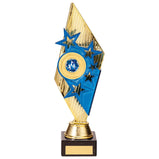 Pizzazz Plastic Trophy Gold & Blue -TR20529