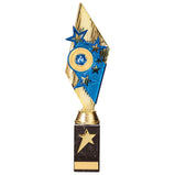 Pizzazz Plastic Trophy Gold & Blue -TR20529