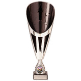 Rising Stars Deluxe Plastic Lazer Cup Silver & Black -TR20534