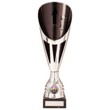 Rising Stars Deluxe Plastic Lazer Cup Silver & Black -TR20534