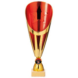 Rising Stars Deluxe Plastic Lazer Cup Gold & Red  -TR20535