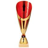 Rising Stars Deluxe Plastic Lazer Cup Gold & Red  -TR20535