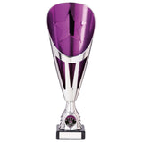 Rising Stars Deluxe Plastic Lazer Cup Silver & Purple-TR20536