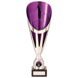 Rising Stars Deluxe Plastic Lazer Cup Silver & Purple-TR20536