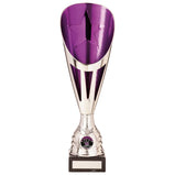 Rising Stars Deluxe Plastic Lazer Cup Silver & Purple-TR20536