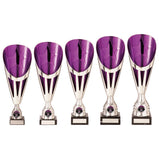 Rising Stars Deluxe Plastic Lazer Cup Silver & Purple-TR20536