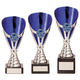 Rising Stars Premium Plastic Trophy Silver & Blue-TR20538