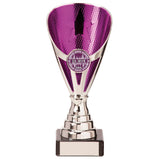 Rising Stars Premium Plastic Trophy Silver & Purple-TR20539