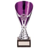 Rising Stars Premium Plastic Trophy Silver & Purple-TR20539