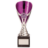 Rising Stars Premium Plastic Trophy Silver & Purple-TR20539