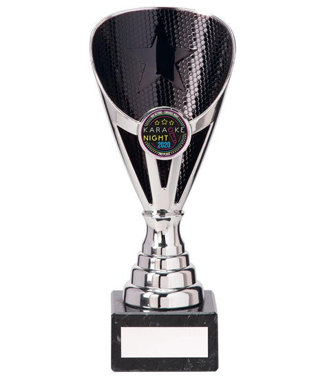 Rising Stars Premium Plastic Trophy Silver & Black-TR20541