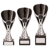 Rising Stars Premium Plastic Trophy Silver & Black-TR20541