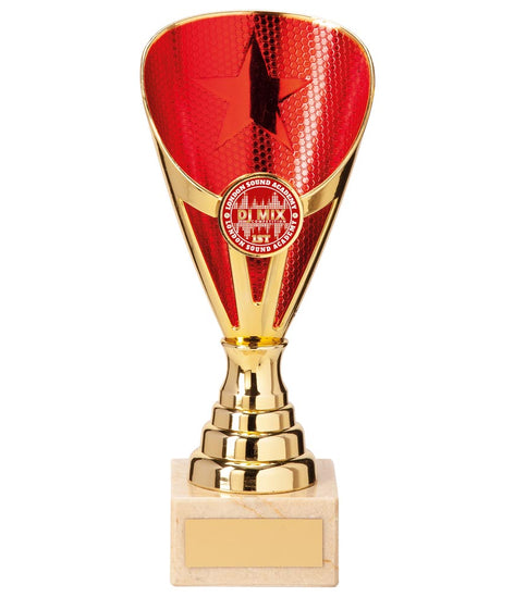 Rising Stars Premium Plastic Trophy Gold & Red-TR20543