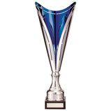 Wave Rider Metal Cup Silver & Blue -TR22301