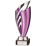 Spartan Plastic Trophy Silver & Purple-TR22540