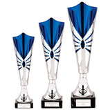 Trident Laser Cup Silver & Blue - TR23505