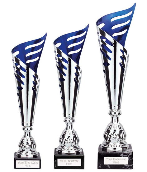 Atlantis Silver & Blue Laser Cup - TR24623