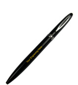 Personalised black ballpoint pen