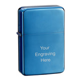 Engraved Stainless Steel Blue Ice Star Lighter