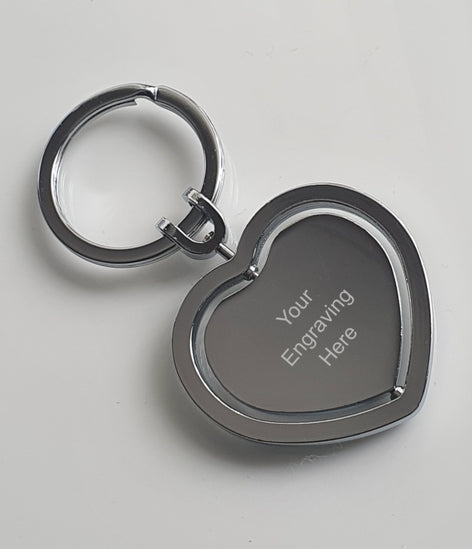 Rotating Heart Keyring