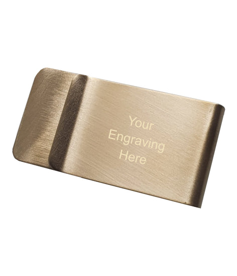 Brushed Gold Money Clip