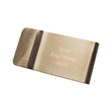 Fathers day engraved Brushed Gold Money Clip